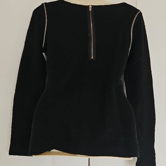 Limited Collection Women's Long Sleeves Sweater Size 8 Black & Gold - Picture 3 of 16
